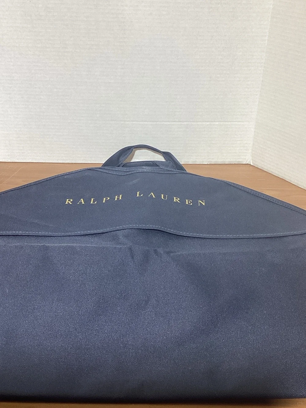 Ralph Lauren Navy Blue Garment Bag with Top Carry Handle